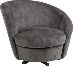 HOME - Tilly - Fabric Chair - Charcoal